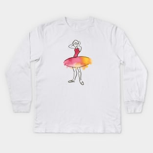 Ballerina Kids Long Sleeve T-Shirt